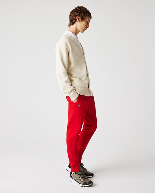Pantalón de chándal de hombre slim SPORT tennis en felpa de algodón rojo ·  Lacoste · El Corte Inglés