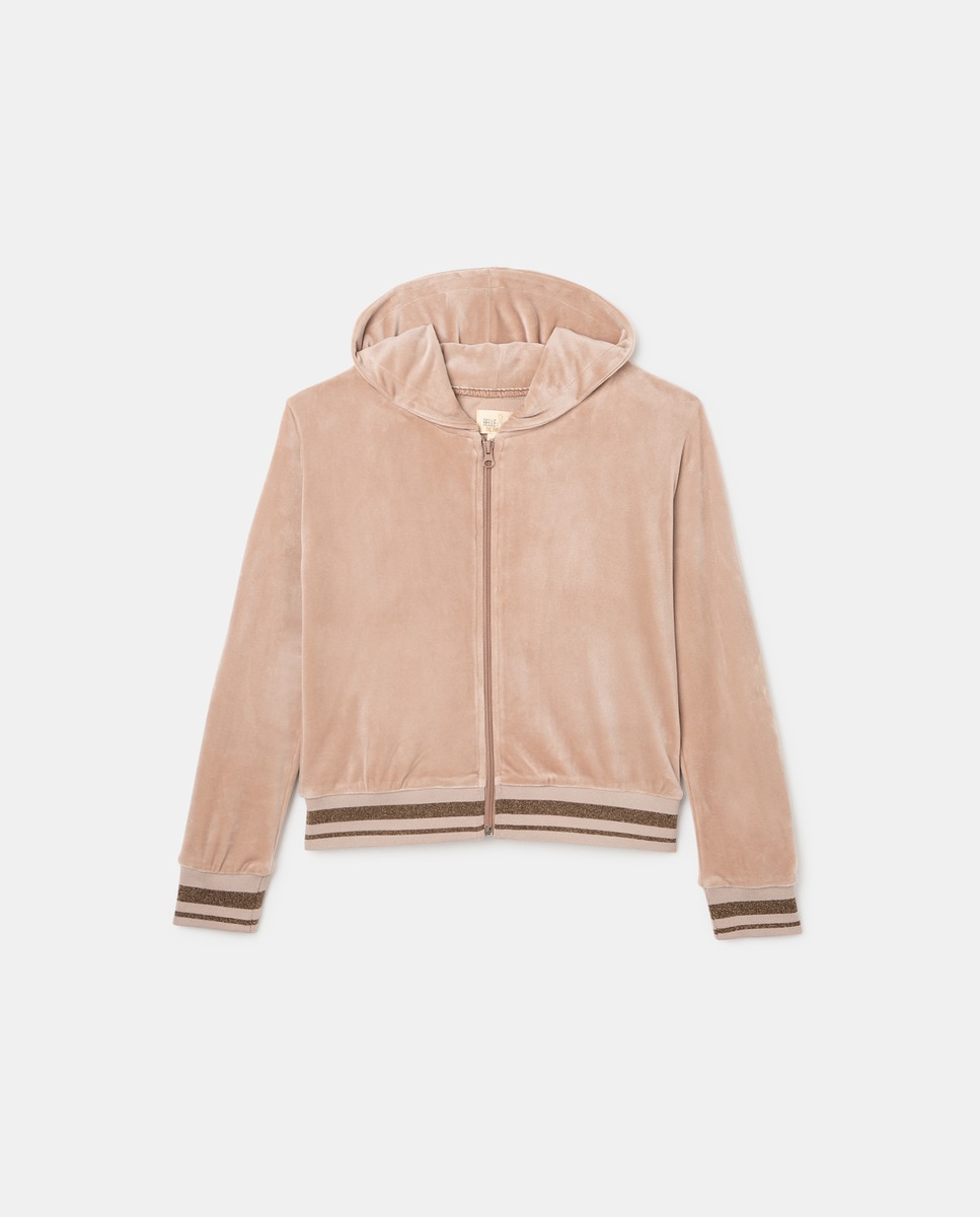 Imagem 0 de Sweatshirt cropped de veludo