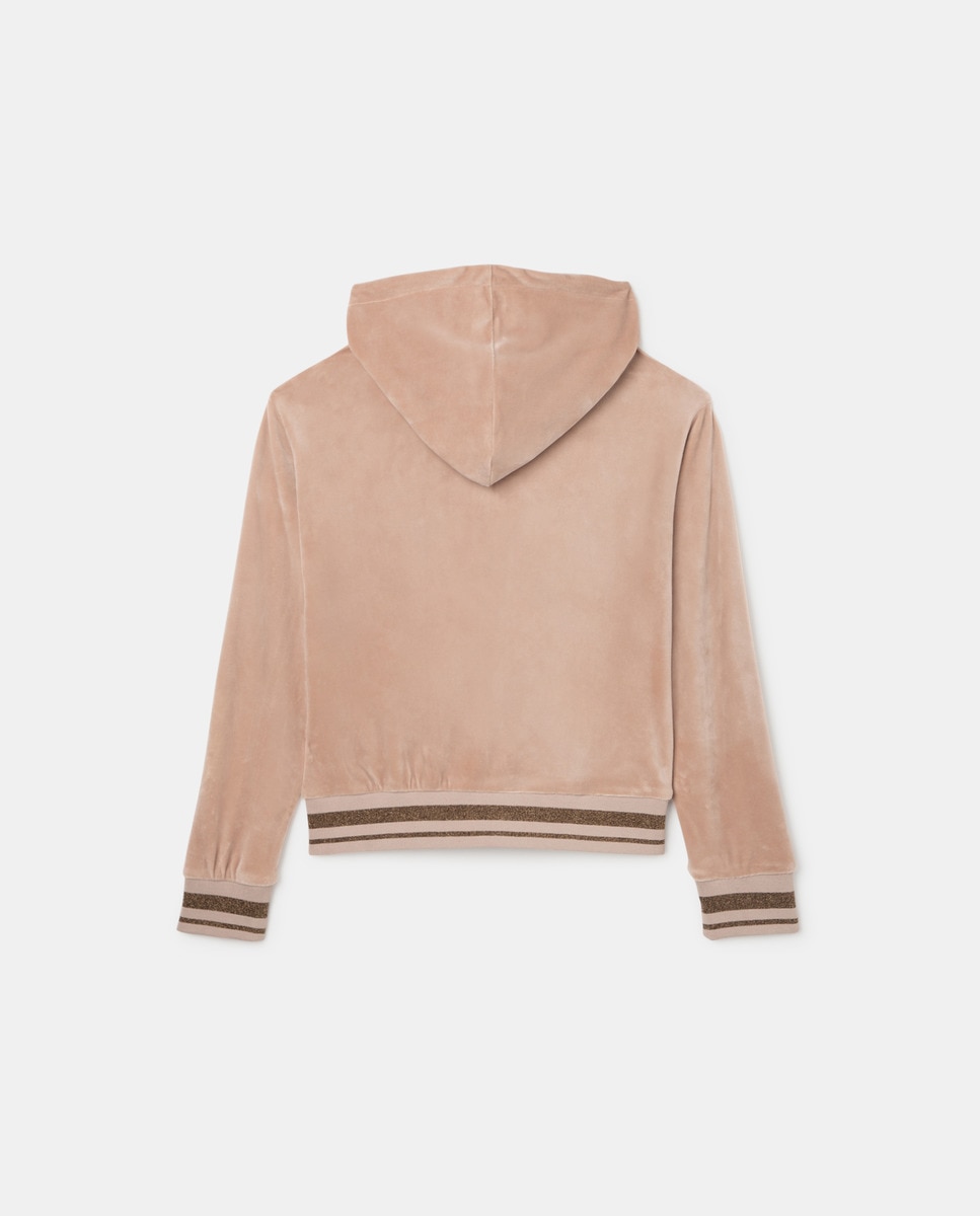 Sweatshirt cropped de veludo Belle&Rebel Cru-2