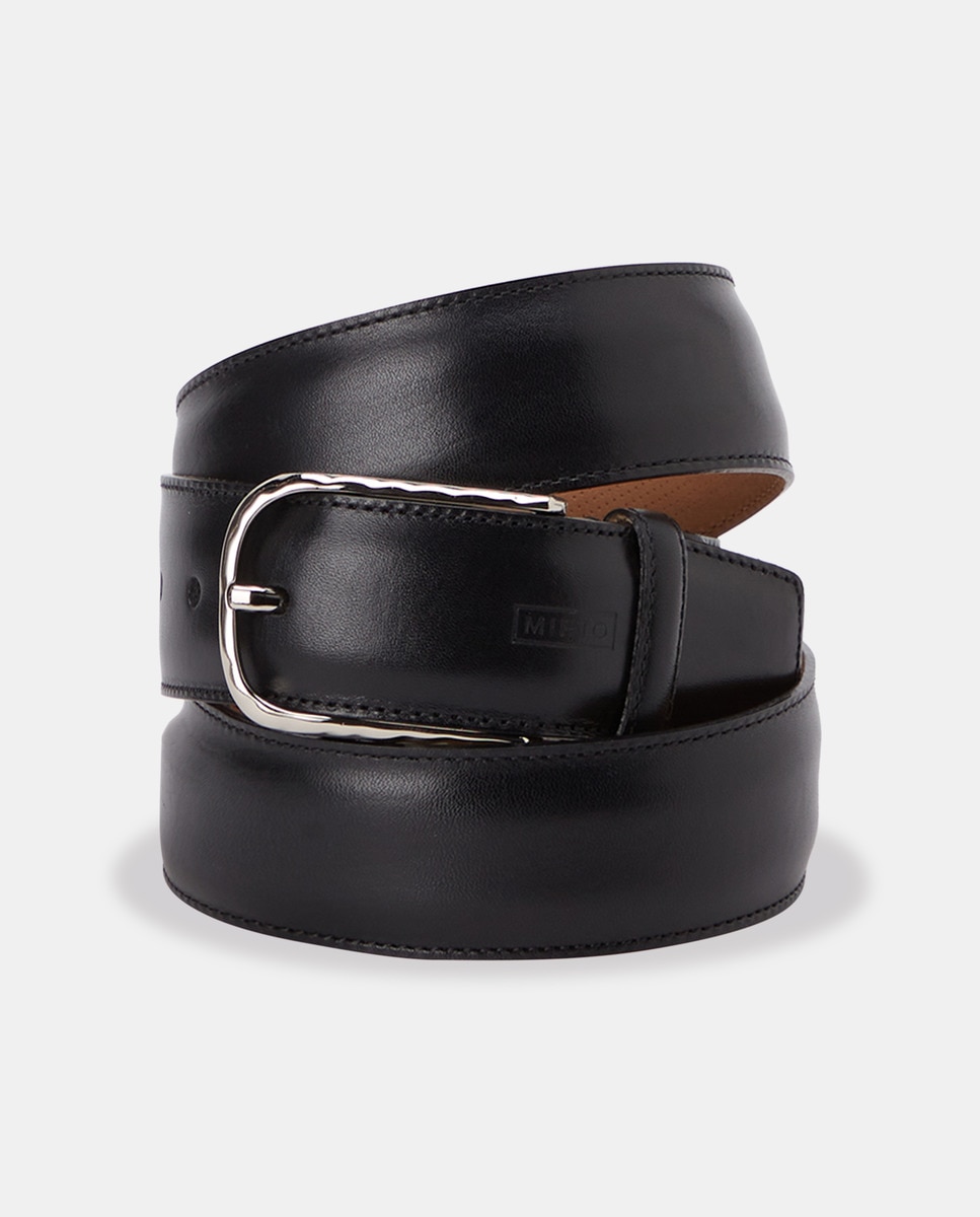 Cinto de Pele em Preto Preto-1