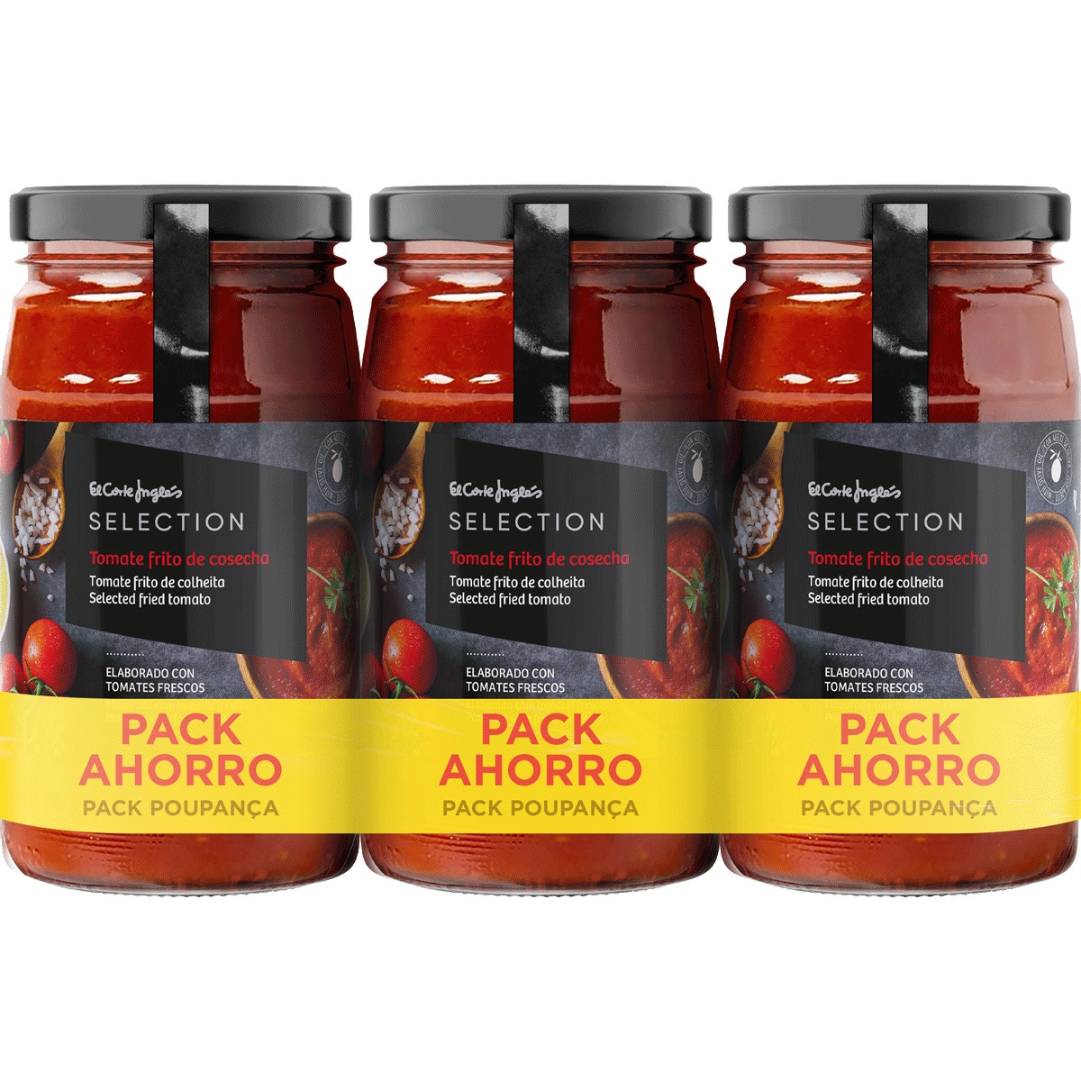 Tomate Frito com Azeite sem Glúten Pack 3 frasco 350 g