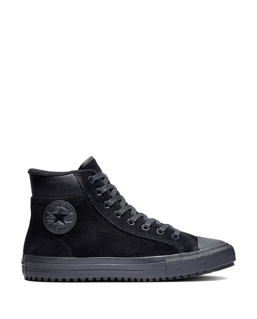 converse cuero negro hombre