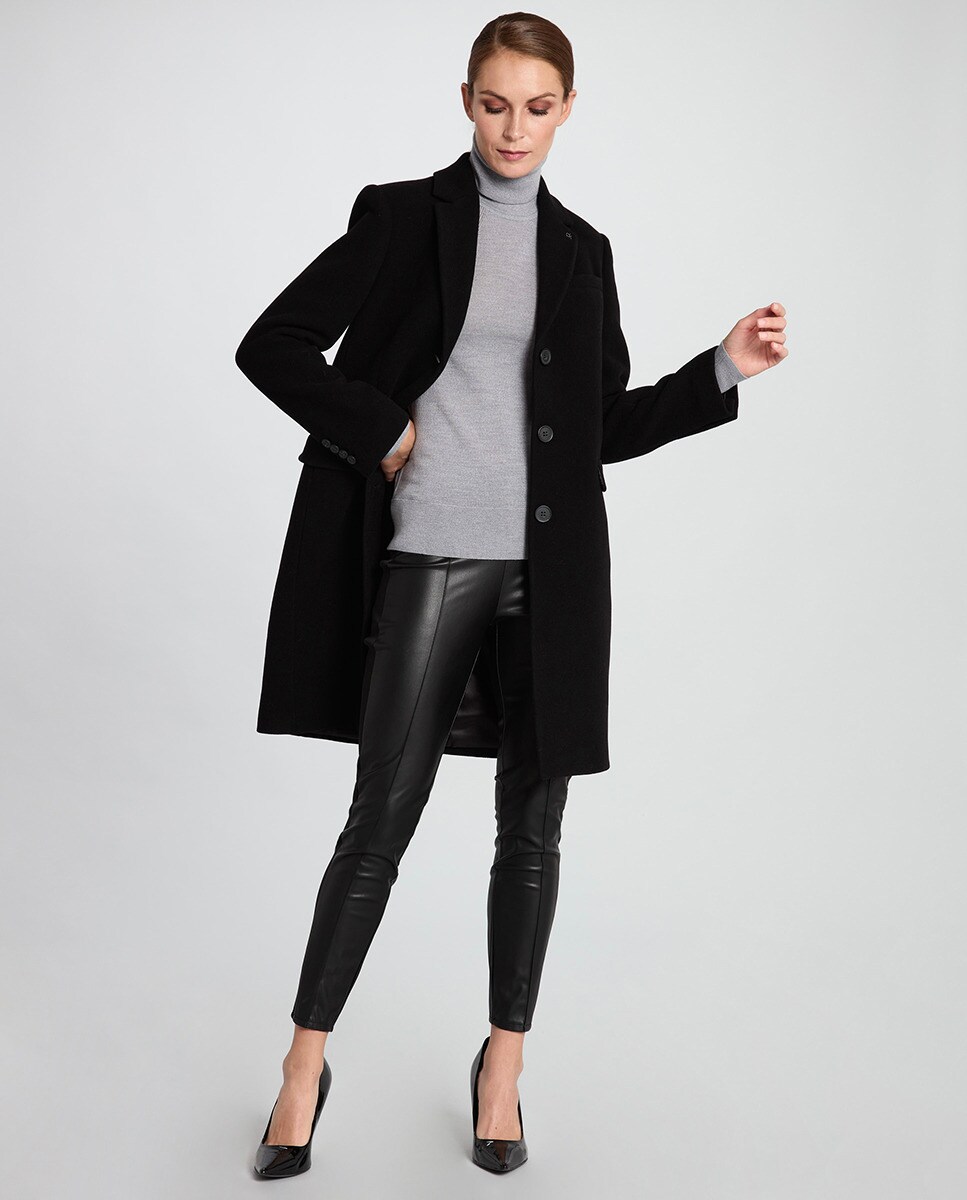 Abrigo de mujer básico de lana · Calvin Klein · El Corte Inglés