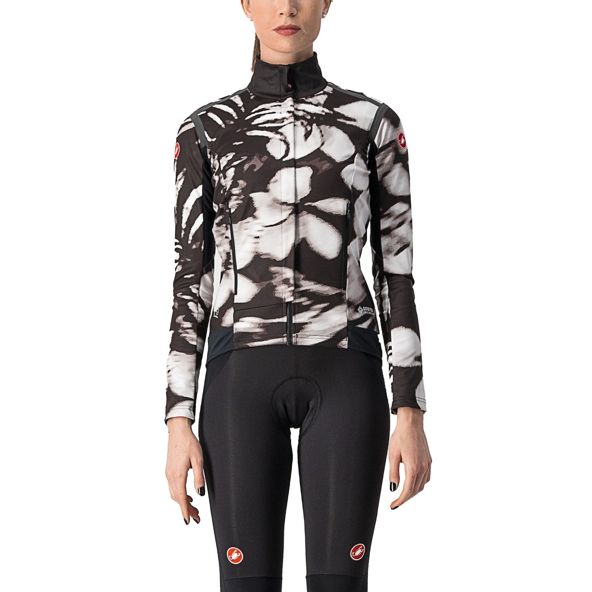 Camisola desportiva de mulher Perfetto Ros Preto / Branco-1