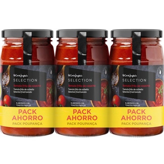 tomate frito de cosecha con aceite de oliva sin gluten pack ahorro 3 frasco 350 g - El Corte Ingles Selection