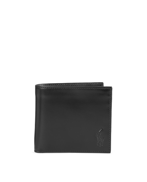 Cartera de hombre Polo Ralph Lauren de piel en color negro con  microestampado · Polo Ralph Lauren · El Corte Inglés