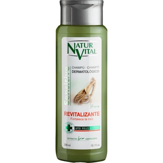 champú dermatológico Revitalizante Sensitive con ginseng frasco 300 ml - Natur Vital
