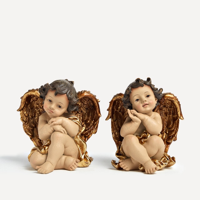 Imagem 0 de Conjunto de 2 Anjinhos para Presépio