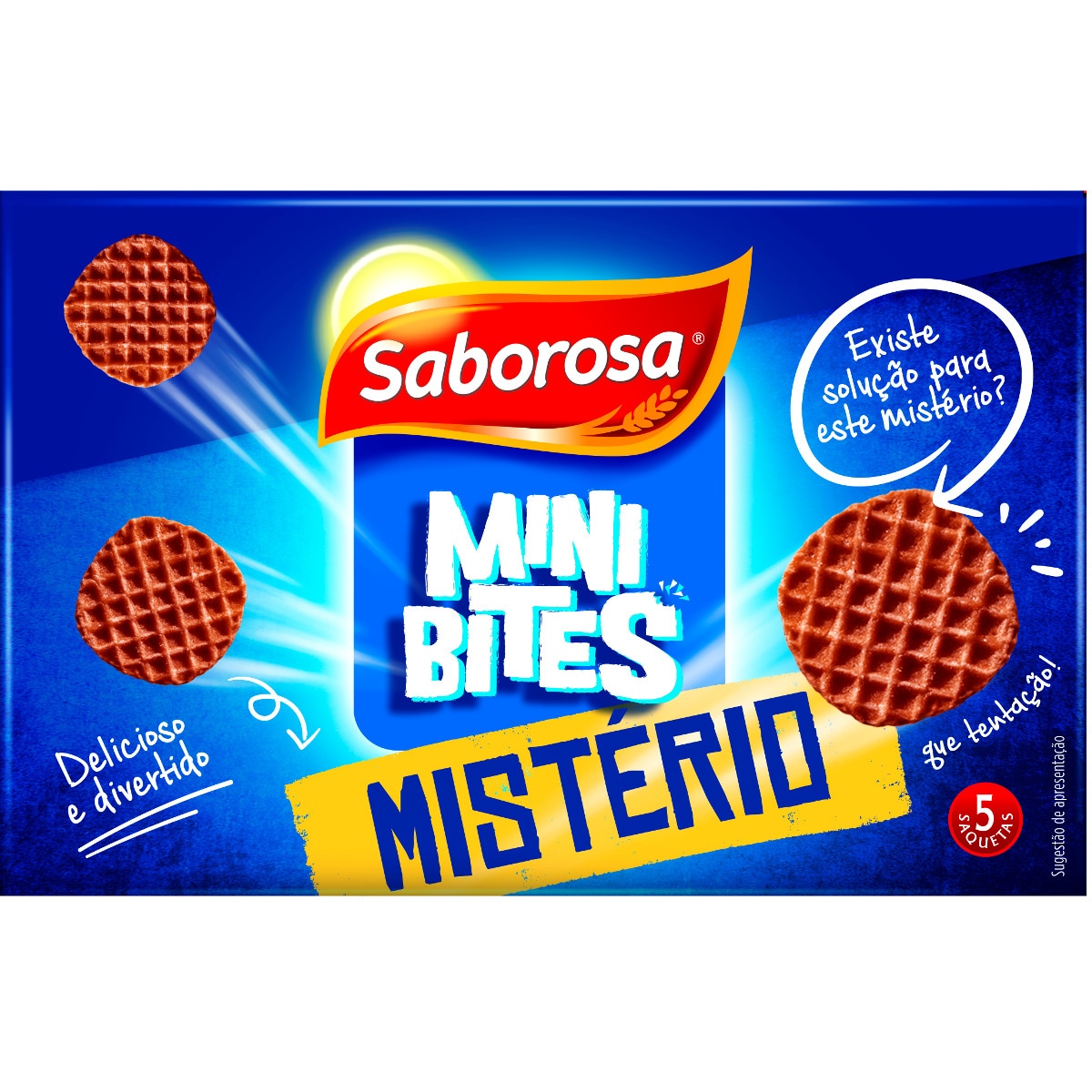 Bolachas Mini Bites Mistério Pack 5 embalagem 150 g