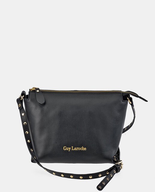 Bandolera pequeña de piel vacuna en negro con asa regulable · Guy Laroche ·  El Corte Inglés