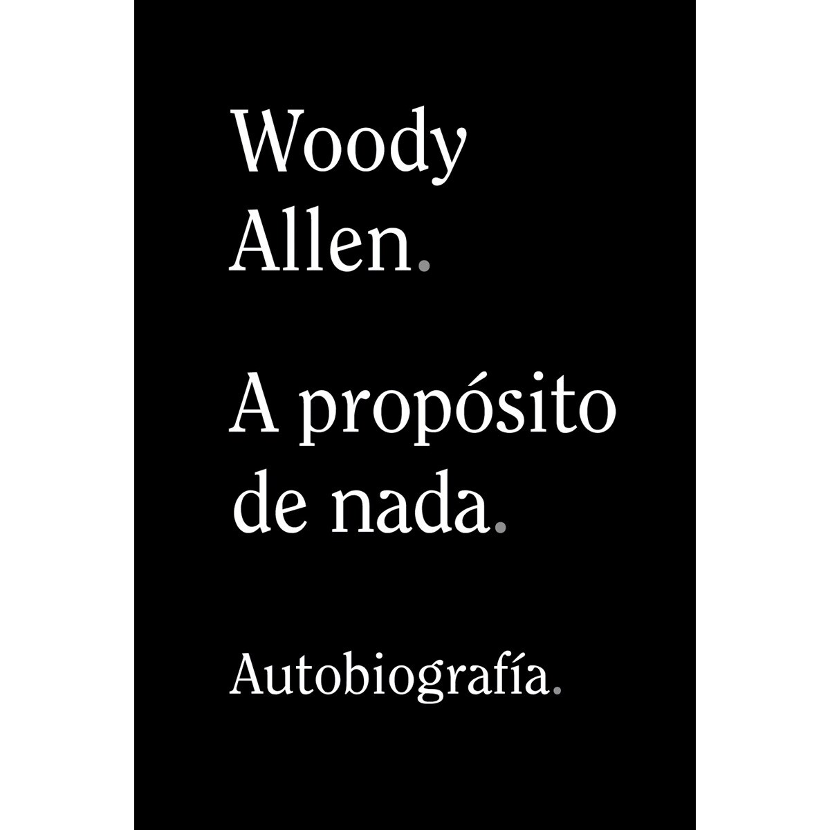 A propósito de nada (Capa mole com abas) 1