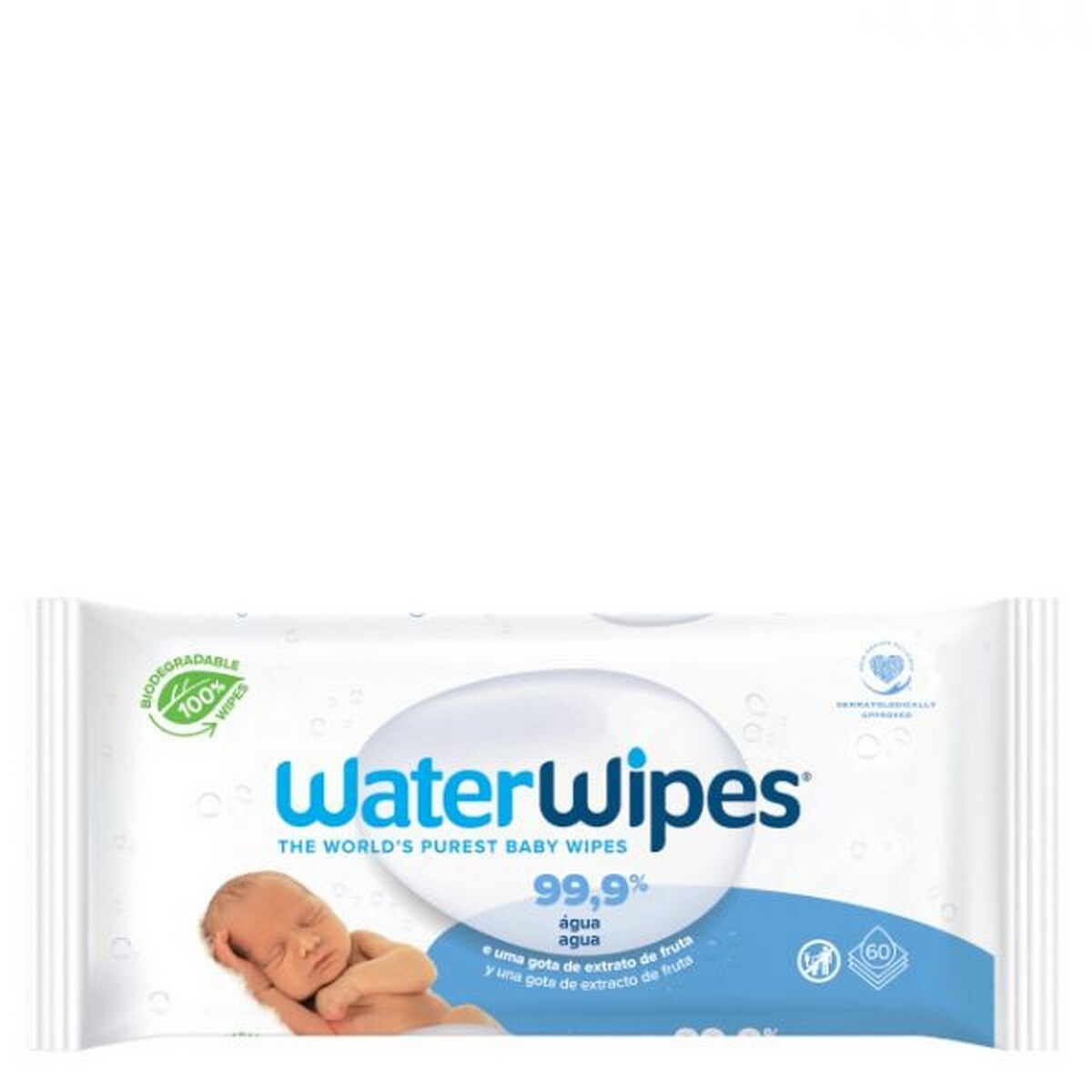 Toalhitas WaterWipes BIO - 60 un 1