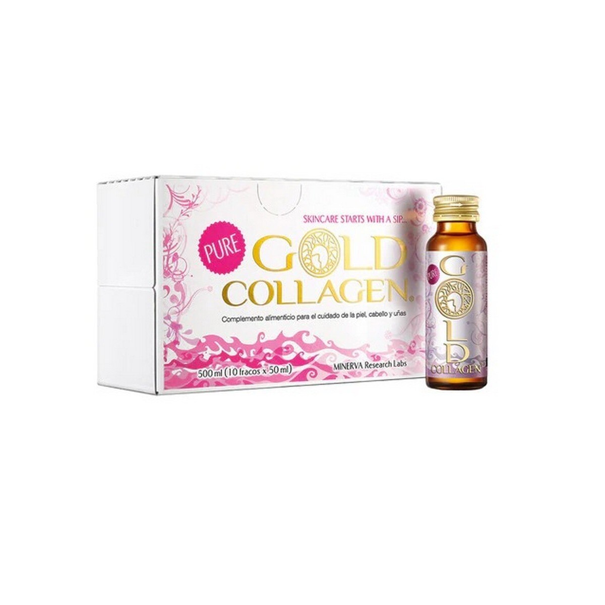 Suplemento Alimentar Bebível de Colagénio 10x50ml Gold Collagen 1