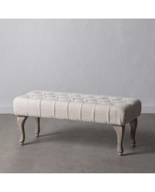 Imagen 0 de Banqueta de madera tapizada