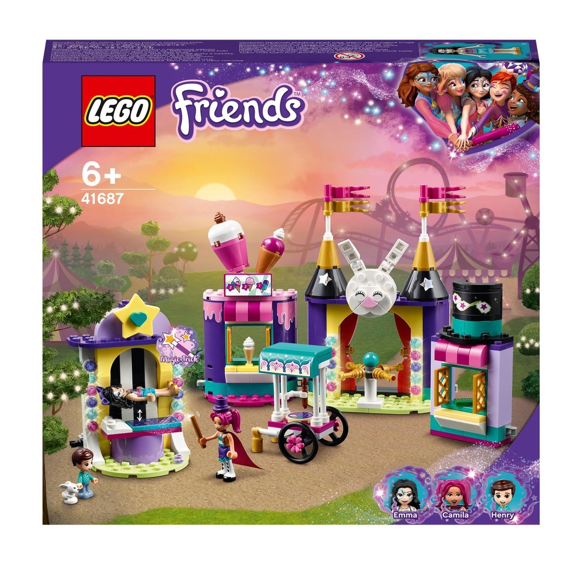 Lego - Juego De Construcción Mundo De Magia: Puestos De Feria Con Mini Muñecas Friends