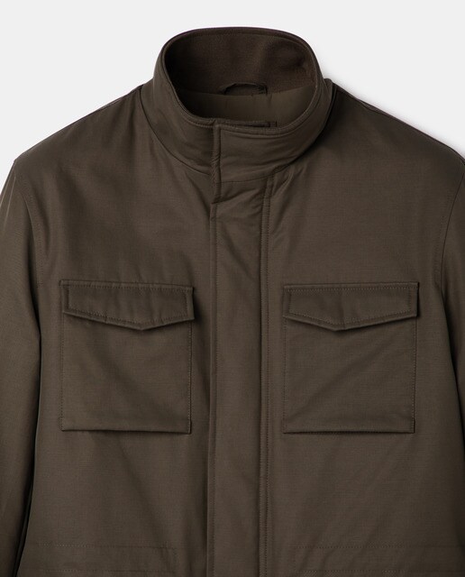 Parka de hombre kaki con cuatro bolsillos · Dustin · El Corte Inglés