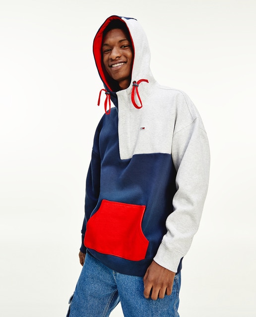 Sudadera de hombre con algodón orgánico multicolor con capucha · Tommy  Jeans · El Corte Inglés