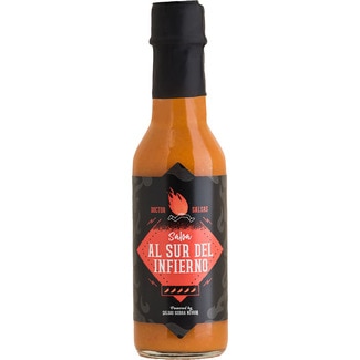 salsa al sur del infierno con pimientos habaneros botella 150 ml - Doctor Salsas