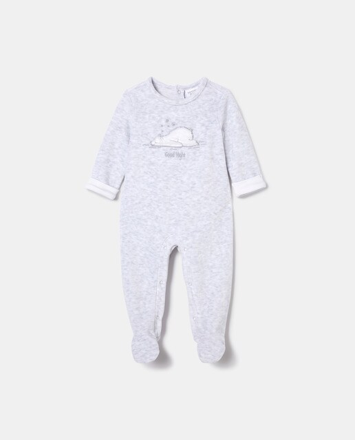 Pijama de bebé velour oso polar · Cotton Juice · El Corte Inglés