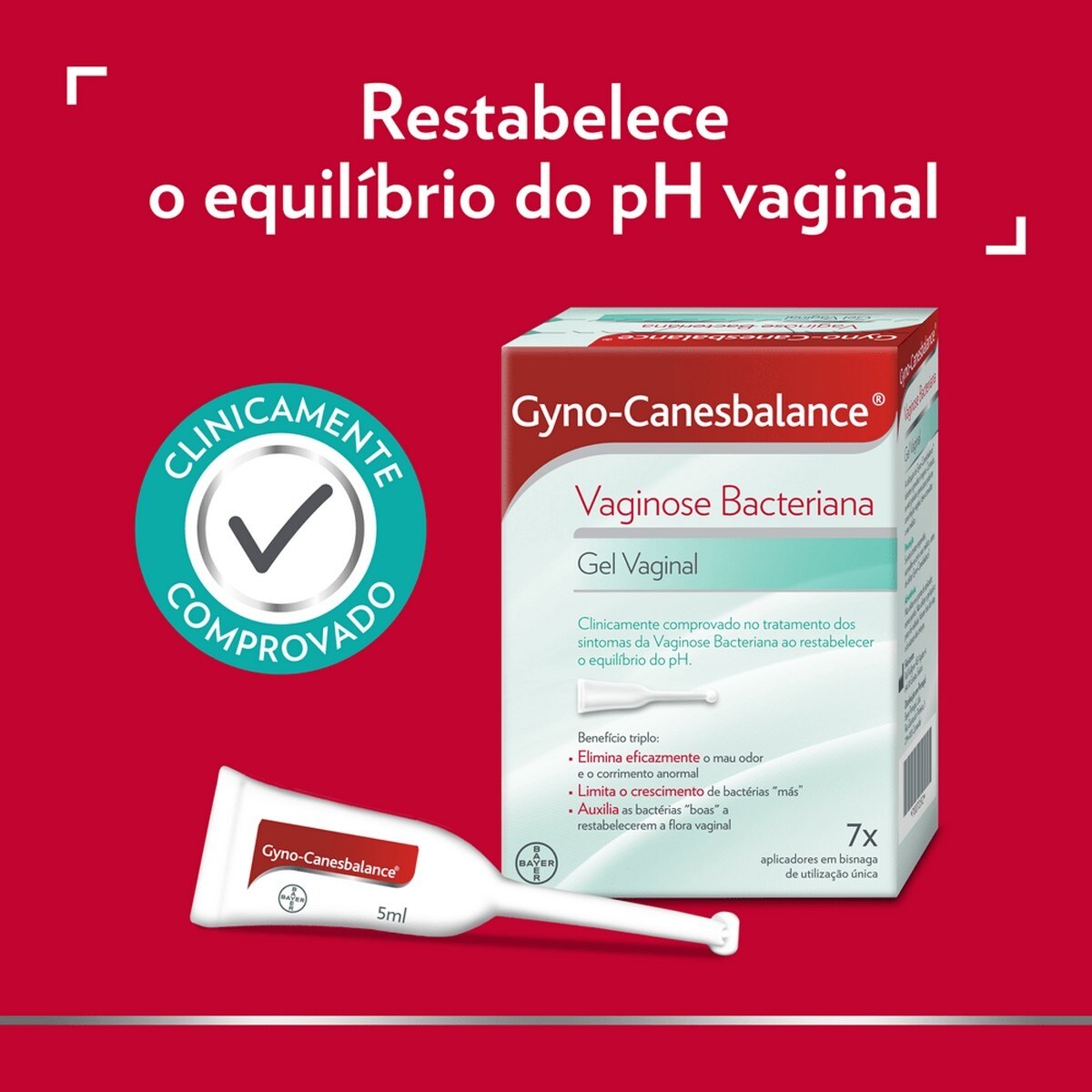 Gyno-Canesbalance® Gel Vaginal com ácido láctico e glicogénio - 7x5 ml 3