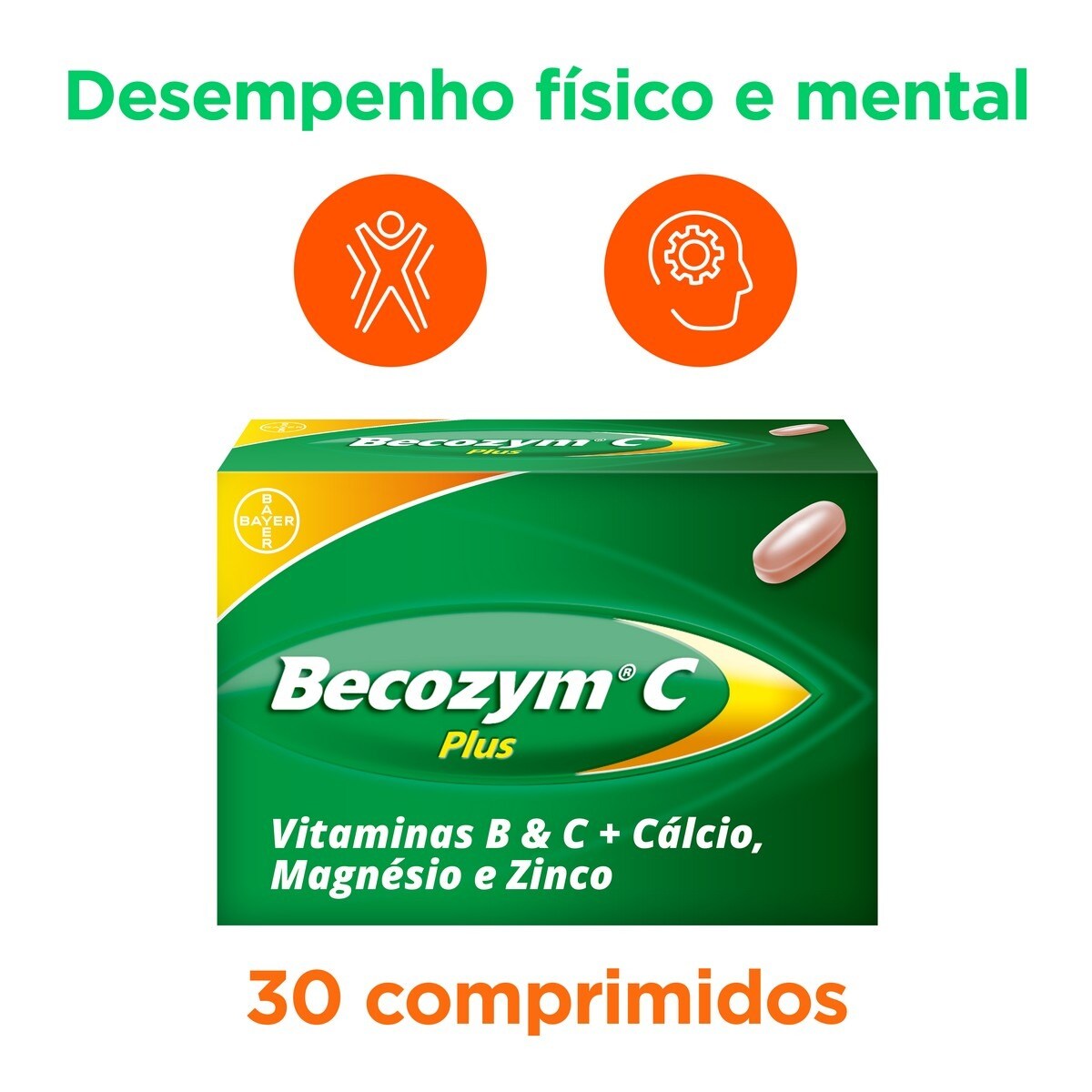 Suplemento Alimentar Becozyme C Plus - 30 Comp. 3
