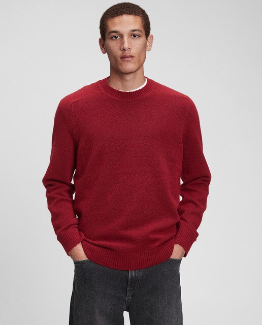 Jersey de hombre rojo con cuello caja · GAP · El Corte Inglés