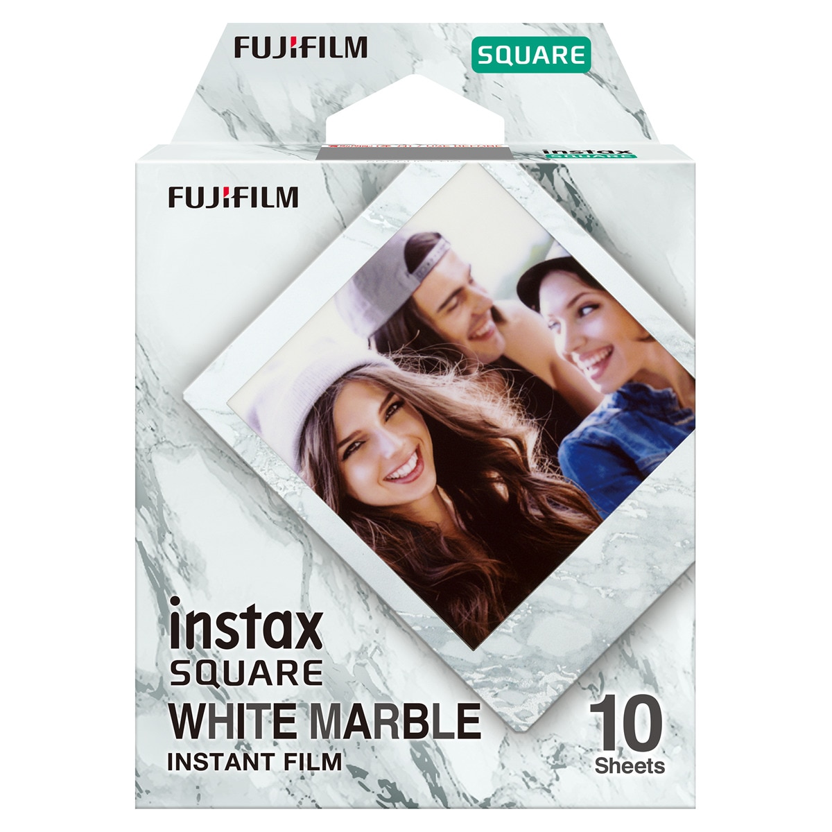 Imagem 0 de Pack de 10 Películas Instax Square Whitemarble