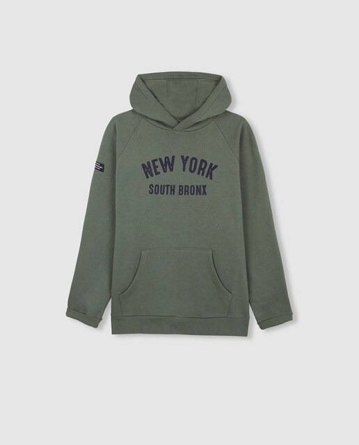 Sudadera de niño oversize capucha texto · Gocco · El Corte Inglés