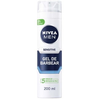 Gel de Barbear 0% Álcool Sensitive embalagem 200 ml - Nivea Men
