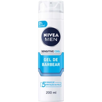 Gel de Barbear 0% Álcool Sensitive embalagem 200 ml - Nivea Men