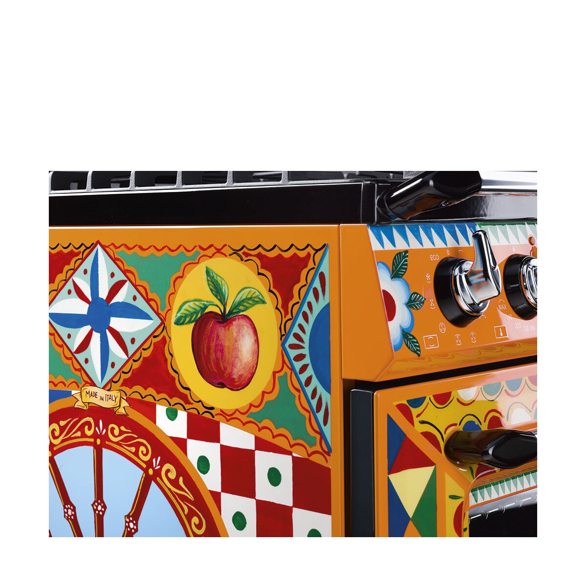 Cocina compacta  Smeg 90 cm, placa de gas 5 quemadores y horno - TR90DGC9 Multicolor-9