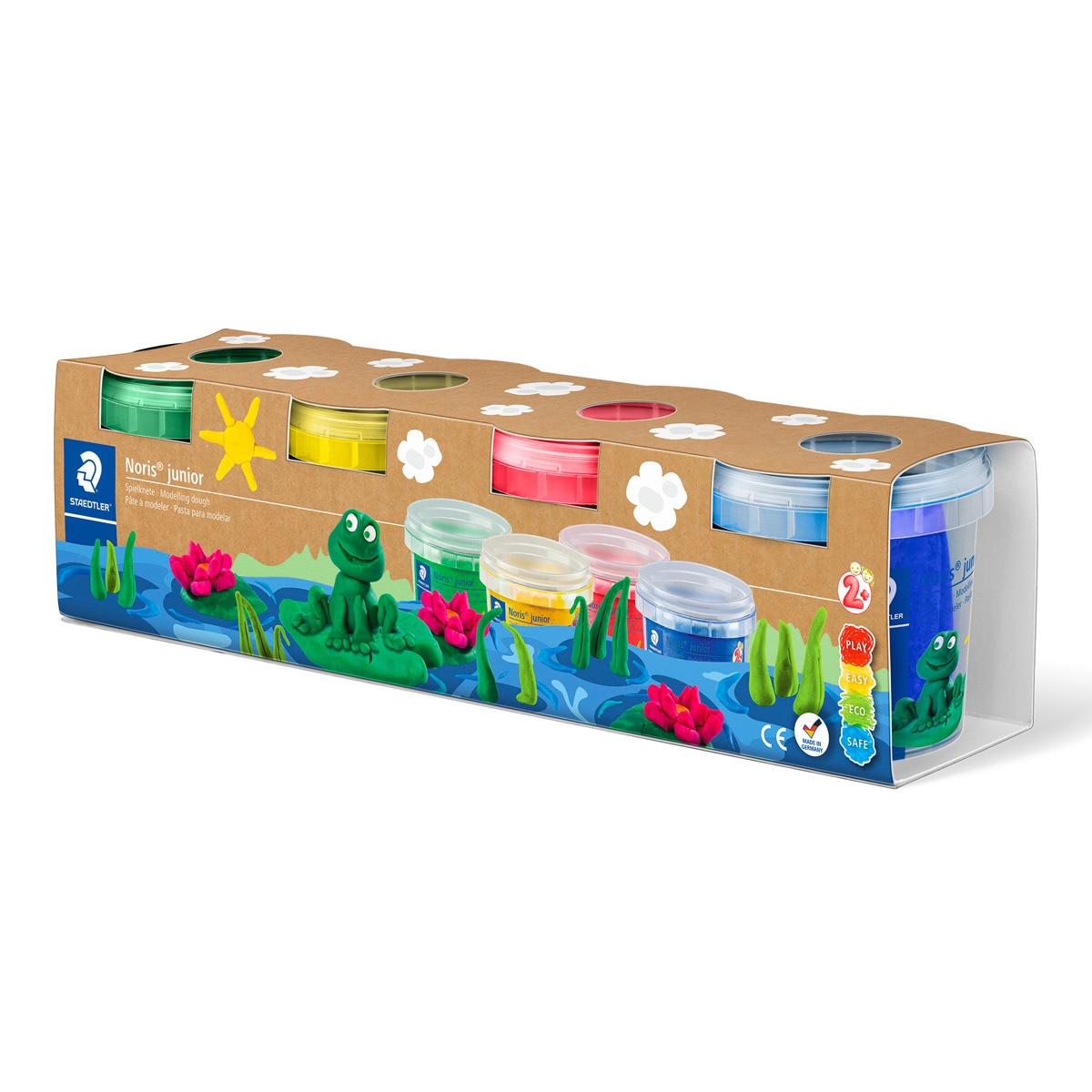 Imagen 0 de Pack con 4 Botes de Plastilina Noris Staedtler en Colores Surtidos