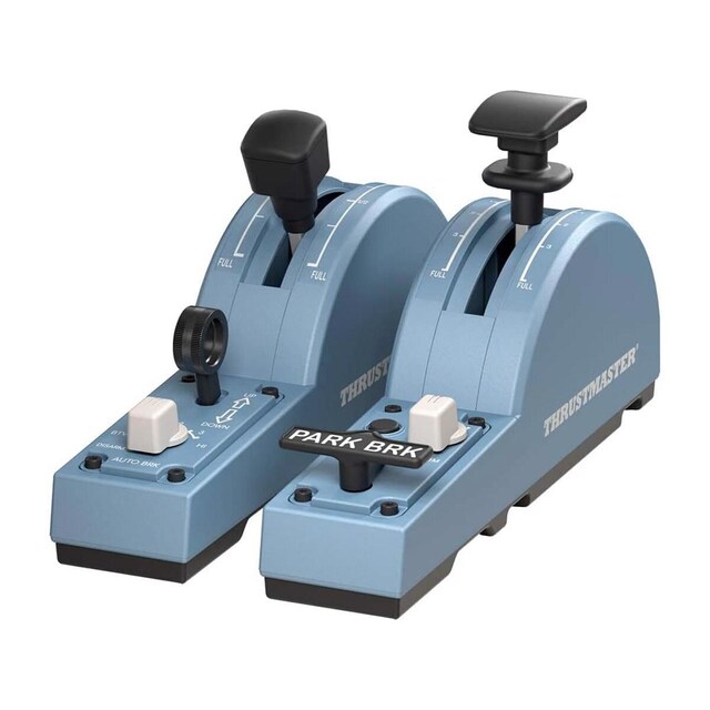 Imagem 0 de Quadrantes de aceleração Thrustmaster TCA Quadrant Add-On Airbus Edition Simulador de Voo para PC - Preto/ Azul