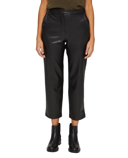Pantalón de mujer flare efecto piel · Esprit · El Corte Inglés
