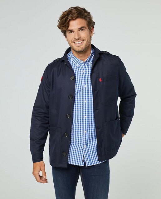 Sobrecamisa de hombre regular lisa azul marino · El Pulpo · El Corte Inglés