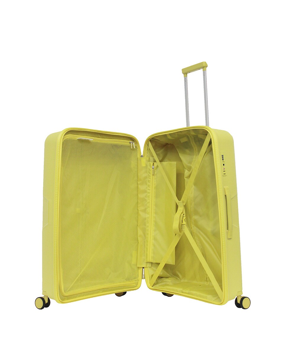 Maleta grande, rígida amarillo claro, con capacidad 92 L · Gloria Ortiz · El  Corte Inglés