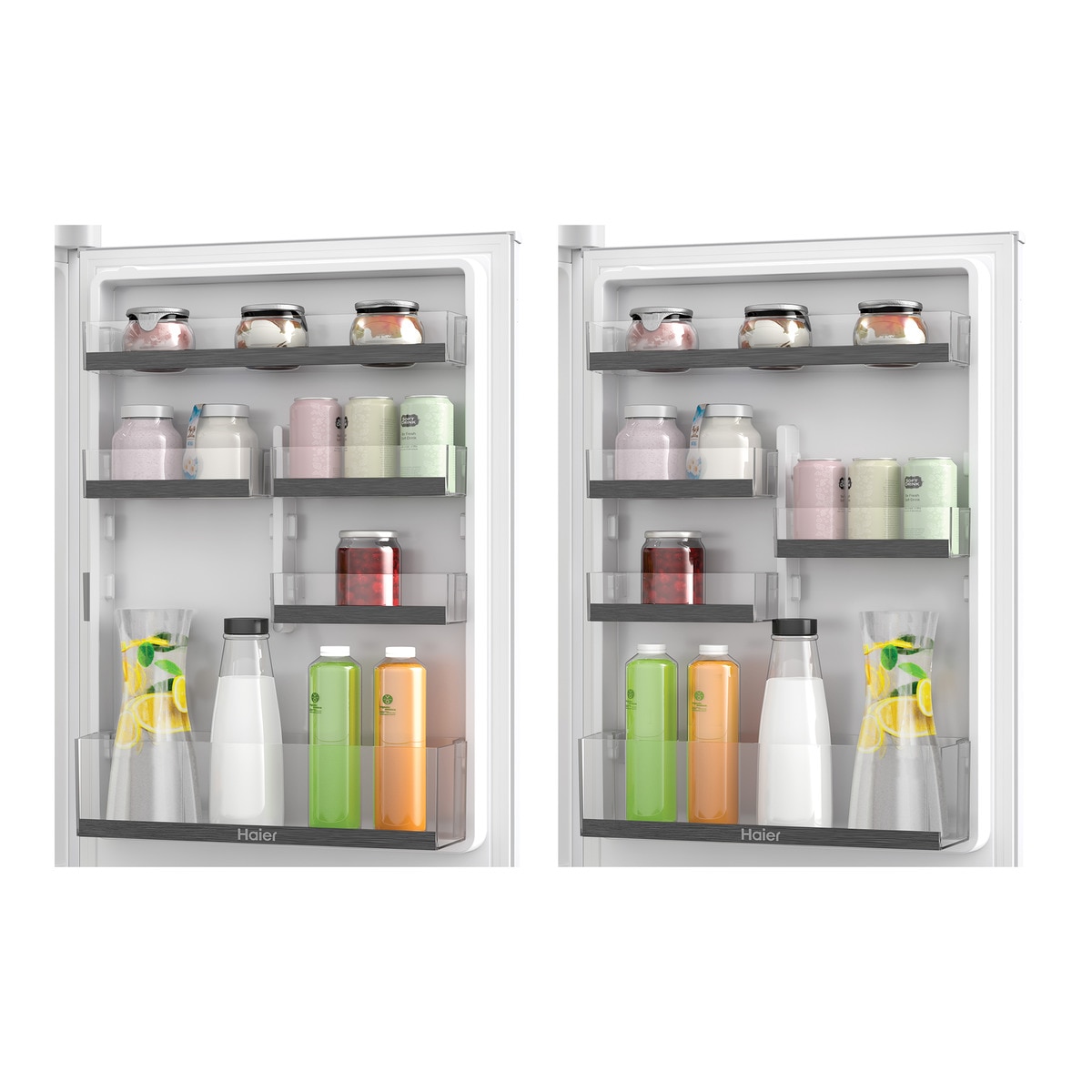 Frigorífico Combinado Encastrável Haier 2D 55 Série 6 HBW5518E No Frost e Luz Led de 177,2 cm - Branco Branco-7