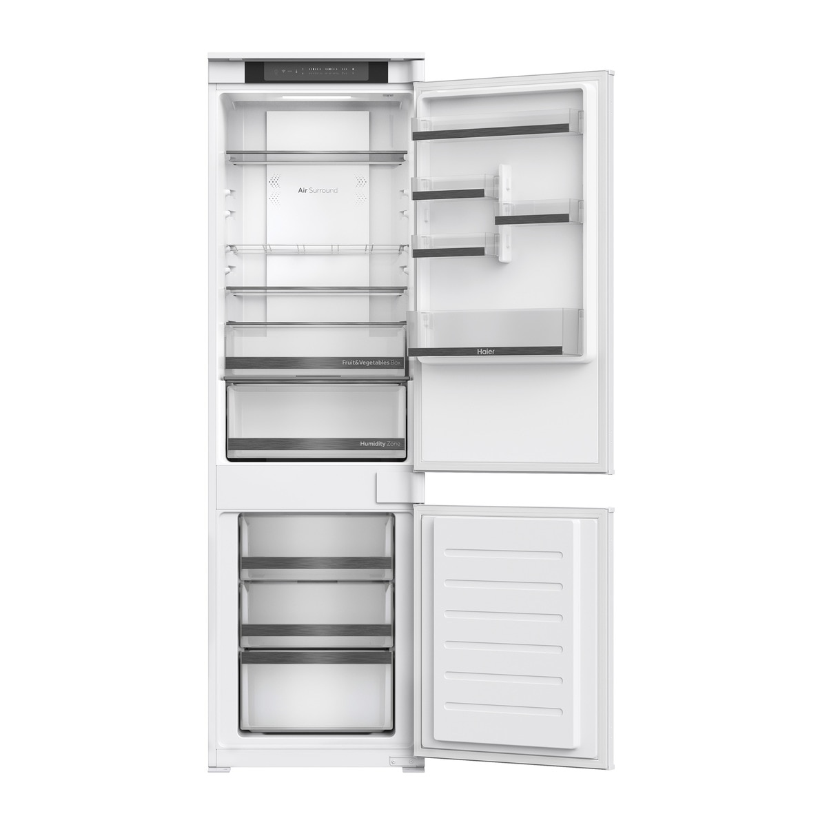 Frigorífico Combinado Encastrável Haier 2D 55 Série 6 HBW5518E No Frost e Luz Led de 177,2 cm - Branco Branco-3