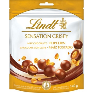 perlas de chocolate con leche con corazón de maíz tostado bolsa 140 g - Lindt Sensation Crispy