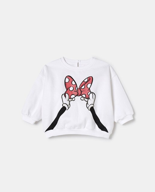 Sudadera de bebé niña Minnie lazo · Baby El Corte Inglés · El Corte Inglés