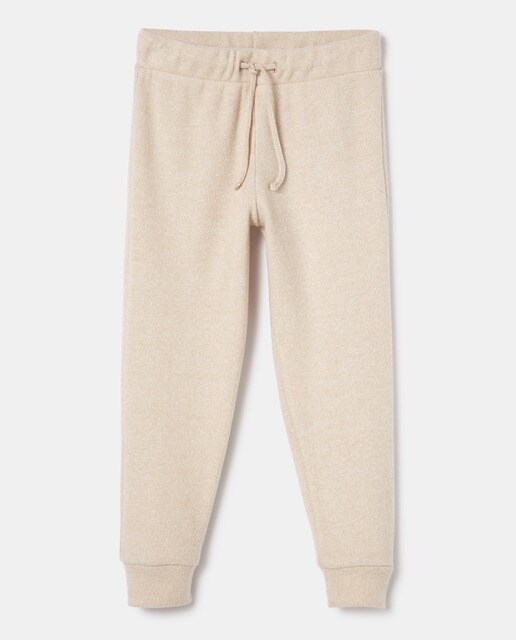 Pantalón de niña punto cortado crudo · Kids El Corte Inglés · El Corte  Inglés