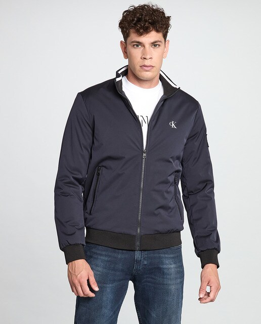 Cazadora de hombre azul con cremallera · Calvin Klein Jeans · El Corte  Inglés