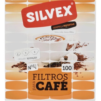 Filtros para Café Nº 4 embalagem 100 unidades - Silvex