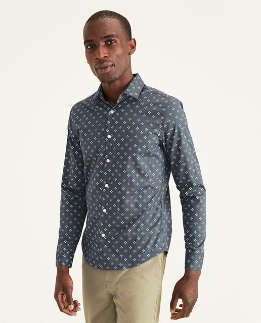 Camisa de hombre slim estampada azul · Dockers · El Corte Inglés
