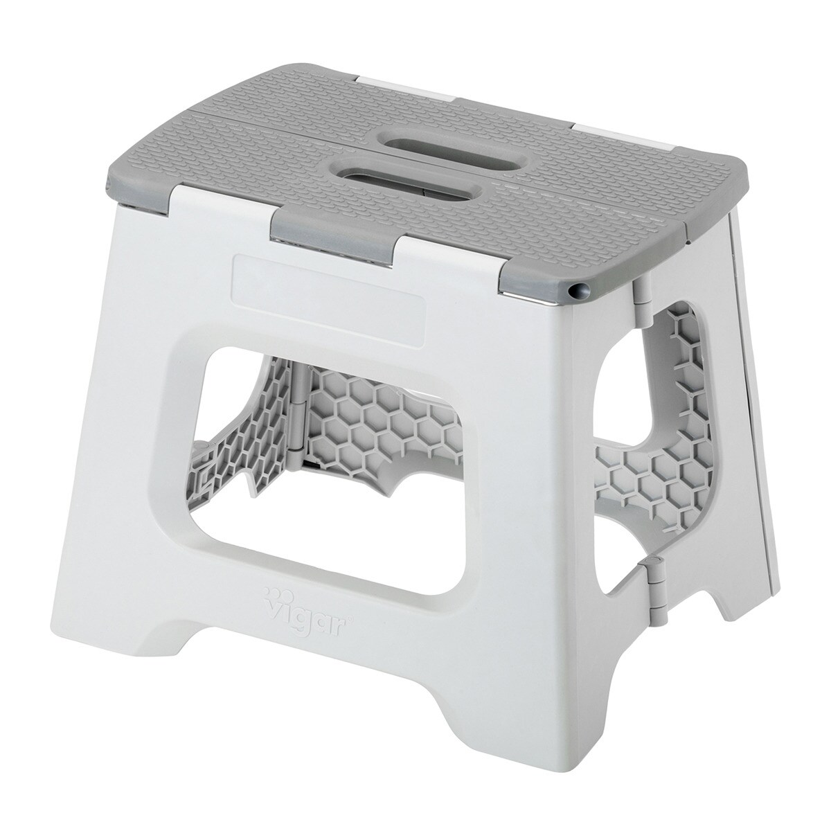 Taburete Plegable Plástico Compact 27 cm Gris-1