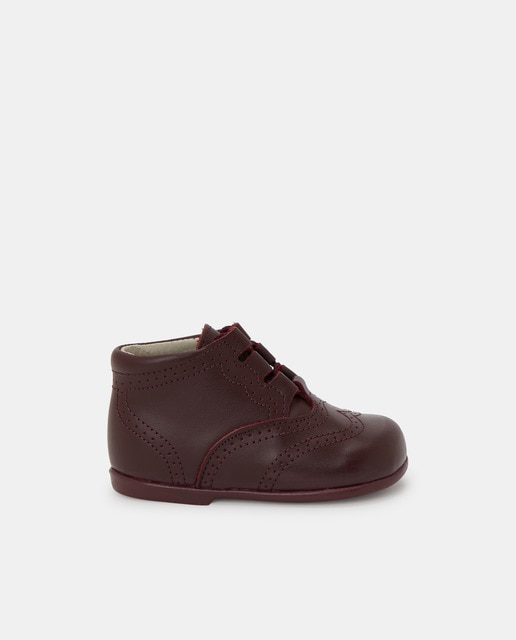 Botas de bebé niño granates con cordones · OTS · El Corte Inglés