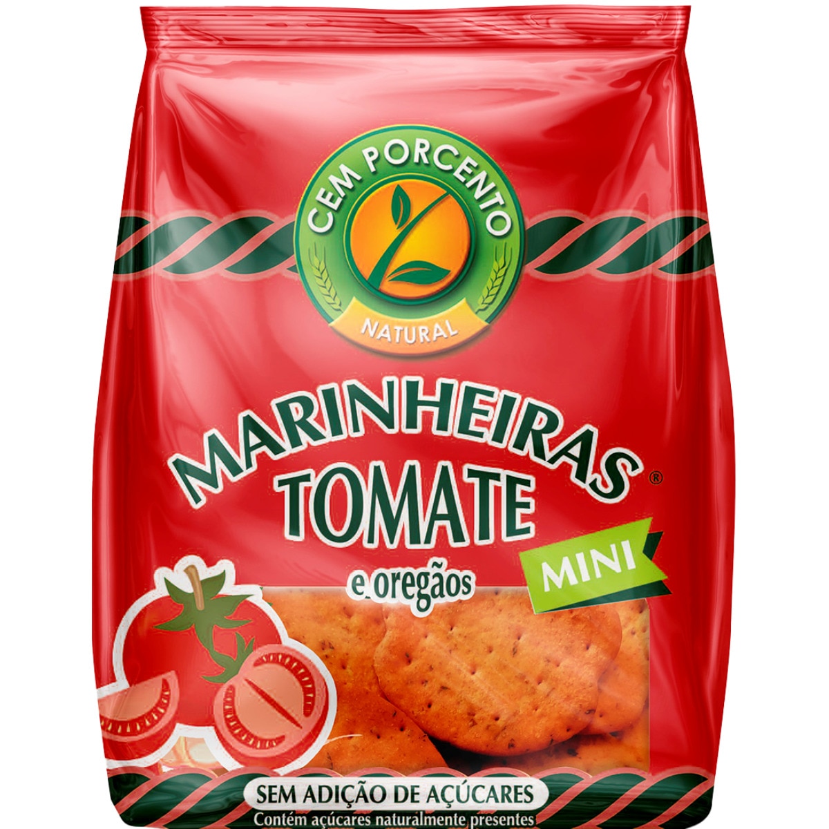 Mini Bolachas Marinheiras com Tomate e Oregãos sem Adição de Açúcares embalagem 50 g