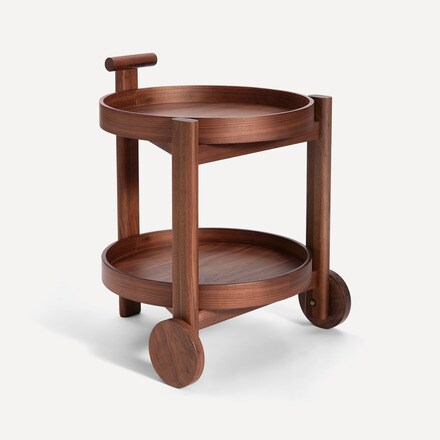 Carro de servicio de madera de nogal Thom Room - El Corte Inglés