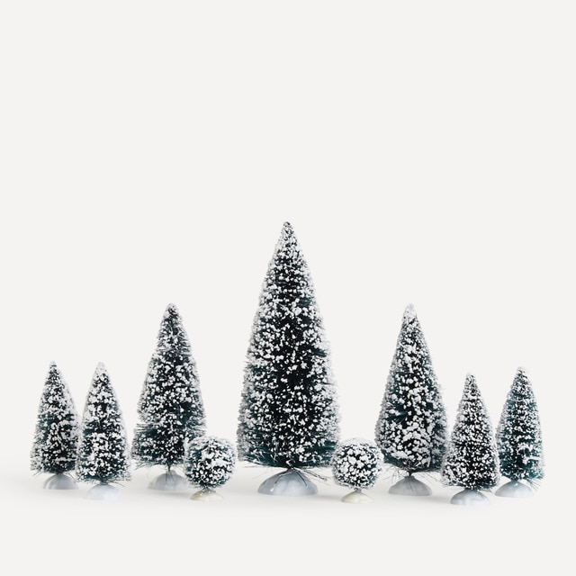 Imagen 0 de Set de 9 abetos Belén Americano Navidad El Corte Inglés