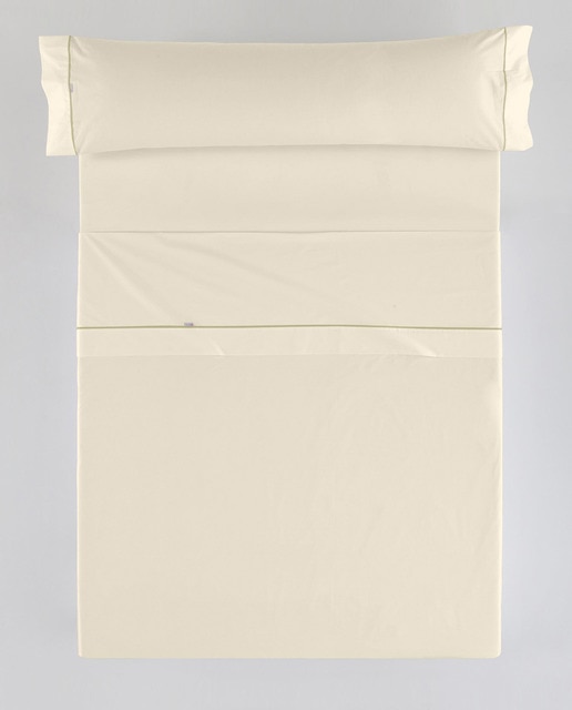 Imagen 0 de Juego sábanas crema